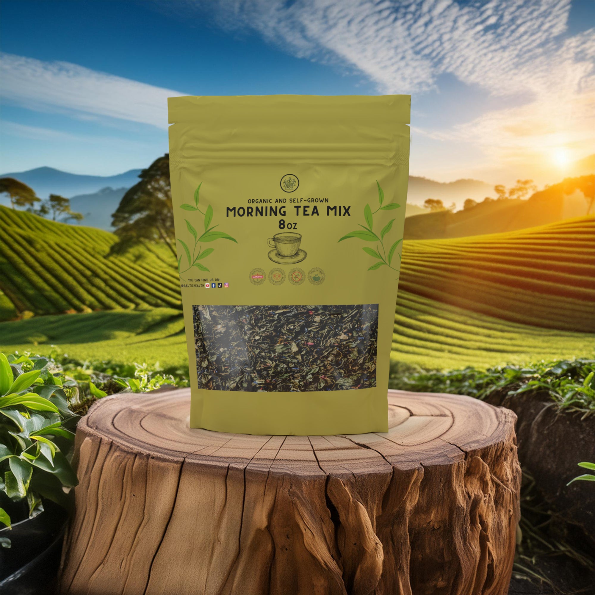 Organic, Herbal Morning Tea Mix, 7oz